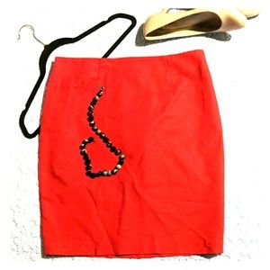Red Pencil Skirt